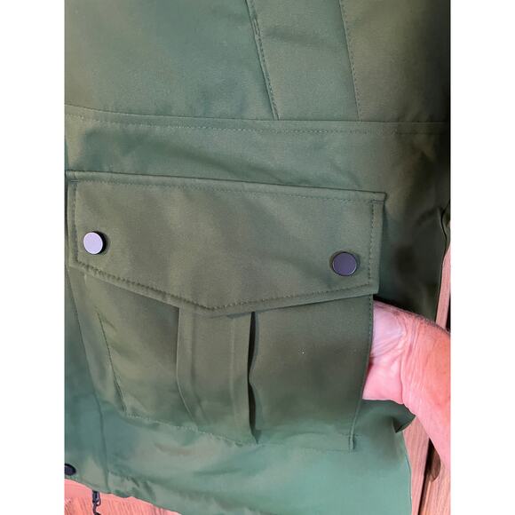 NWT Goodfellow Men’s Green Coat Size Large Water & Wind Resistant Insulated - Picture 11 of 16